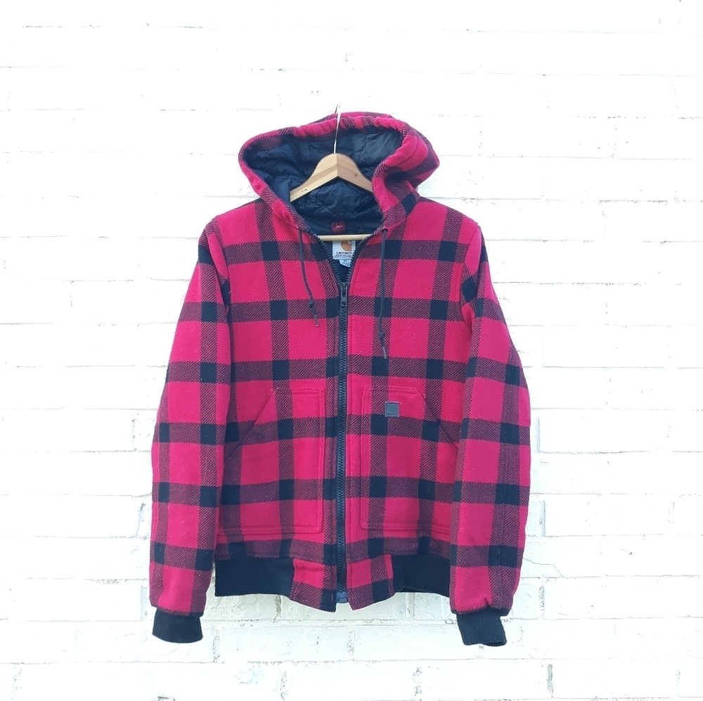 Carhartt Buffalo Check Wool Blend Coat XS